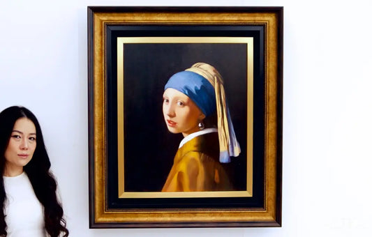 Girl with a Pearl Earring - Artémis Reproduction | 60 X 90 cm Reproductions de tableaux à la peinture à l’huile