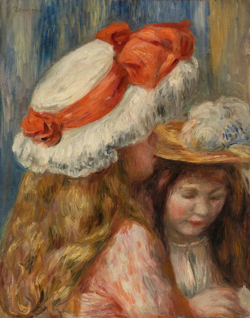 Meisjes met Hoeden (Jeunes filles aux chapeaux) - Pierre-Auguste Renoir