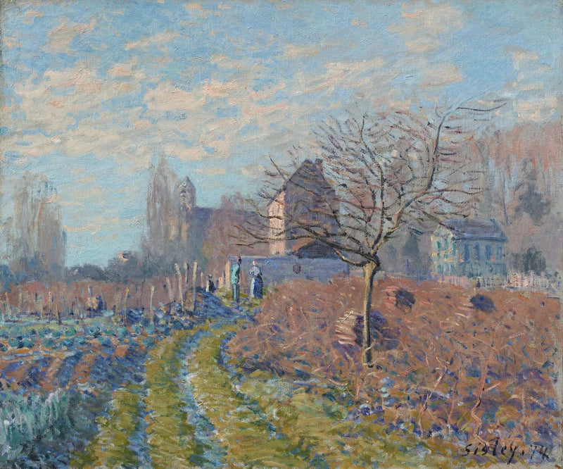 Witte vorst, zomer van Sint-Maarten - Alfred Sisley