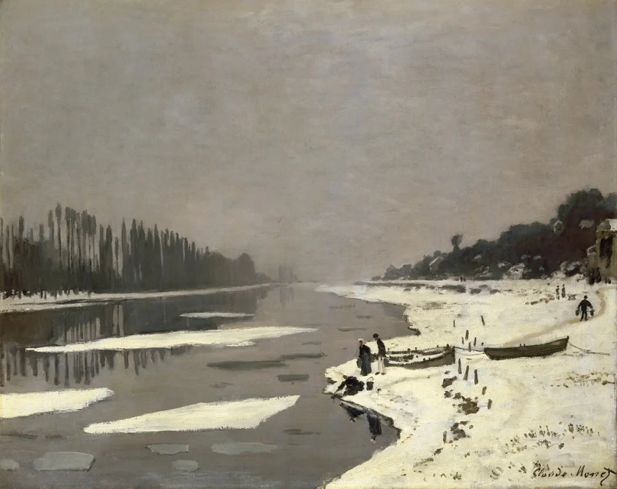 IJsblokjes in Bougival W105 - Claude Monet