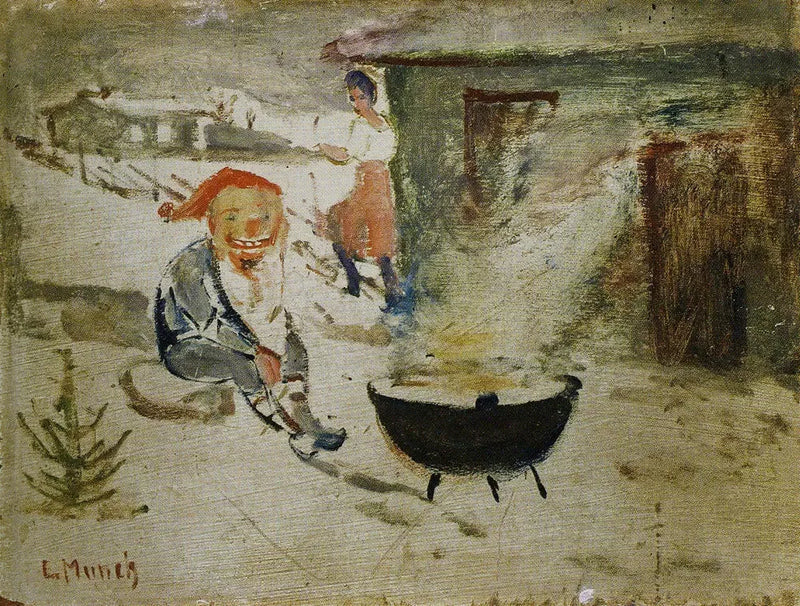 Gobelin met kerstpap - Edvard Munch
