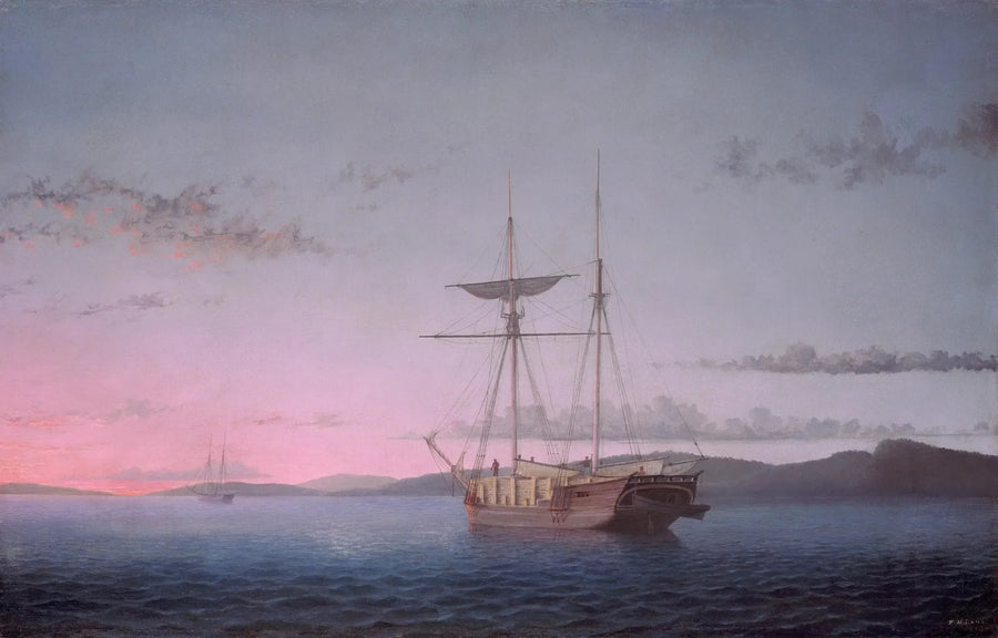 Bosachtige zeilboten 's avonds op de baai van Penobscot - Fitz Henry Lane

Source:
Goélettes forestières le soir sur la baie de Penobscot - Fitz Henry Lane
