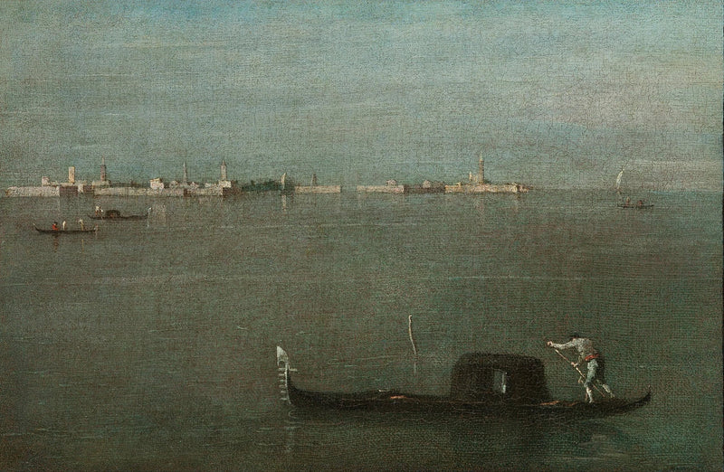 Gondels op de lagune - Francesco Guardi