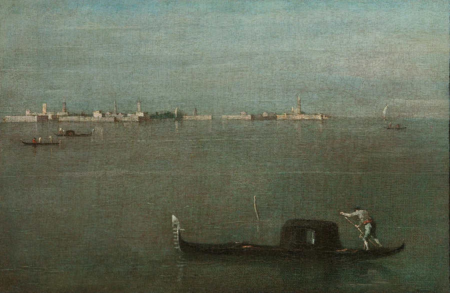 Gondels op de lagune - Francesco Guardi