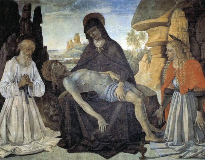Gonfanon met de Pietà - Pietro Perugino