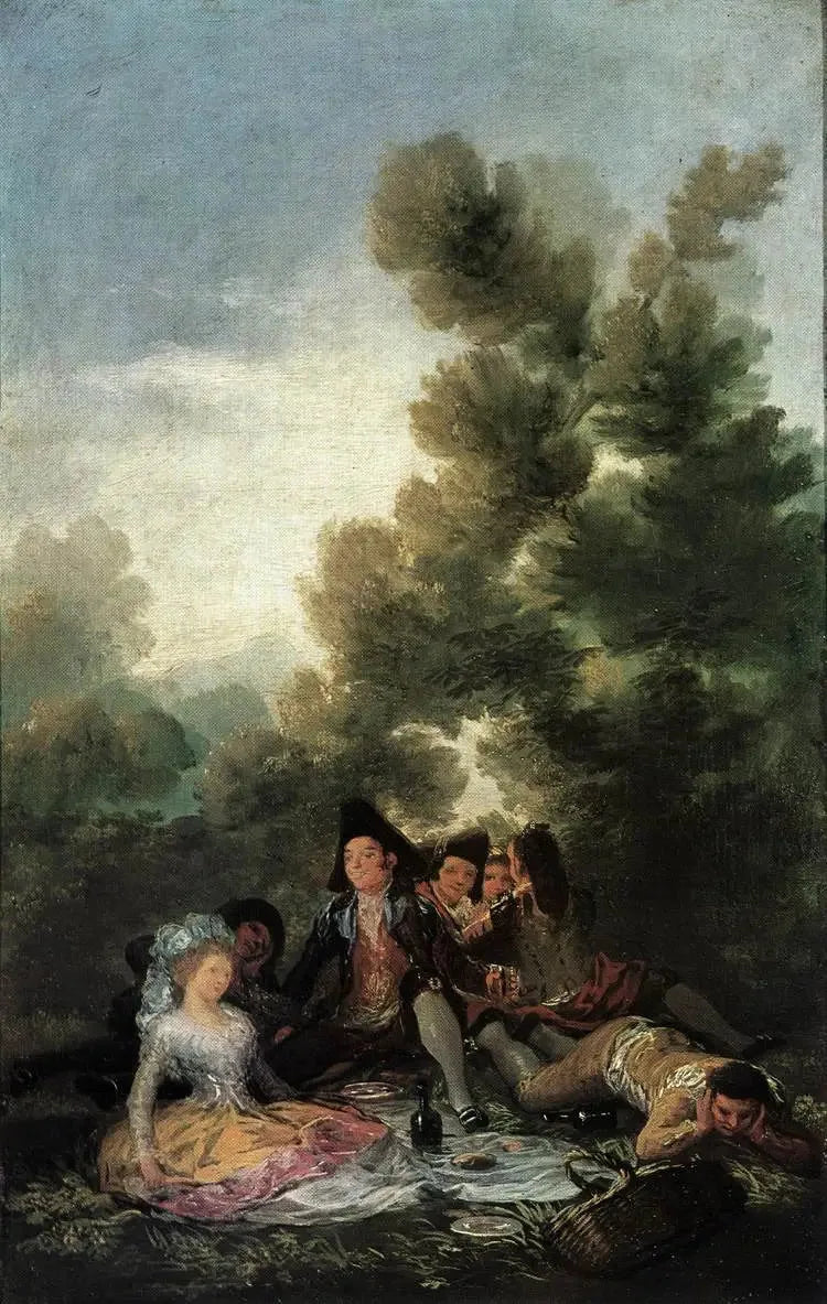 Picknick in de natuur - Francisco de Goya