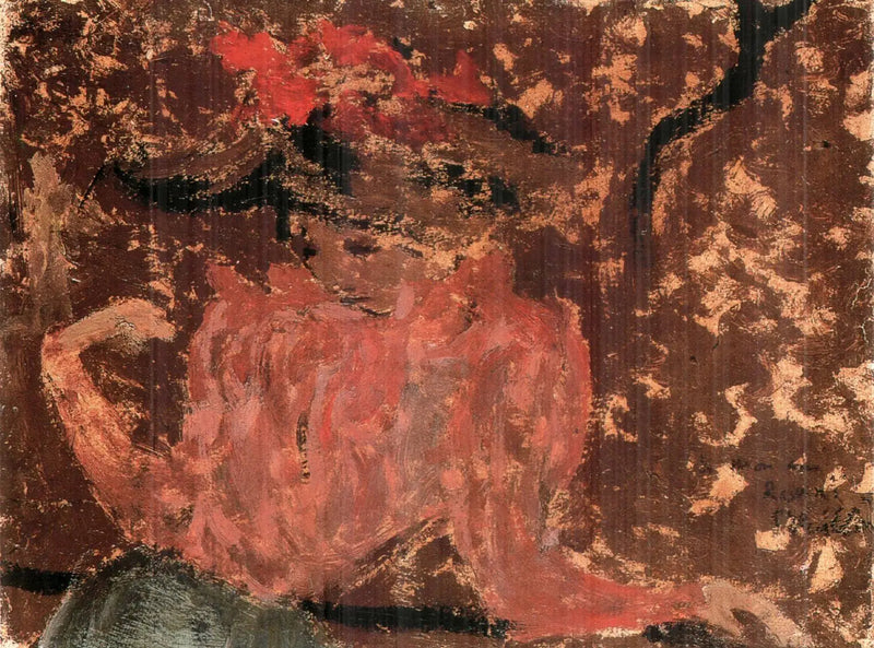 Gracieuse in de tuin - Édouard Vuillard