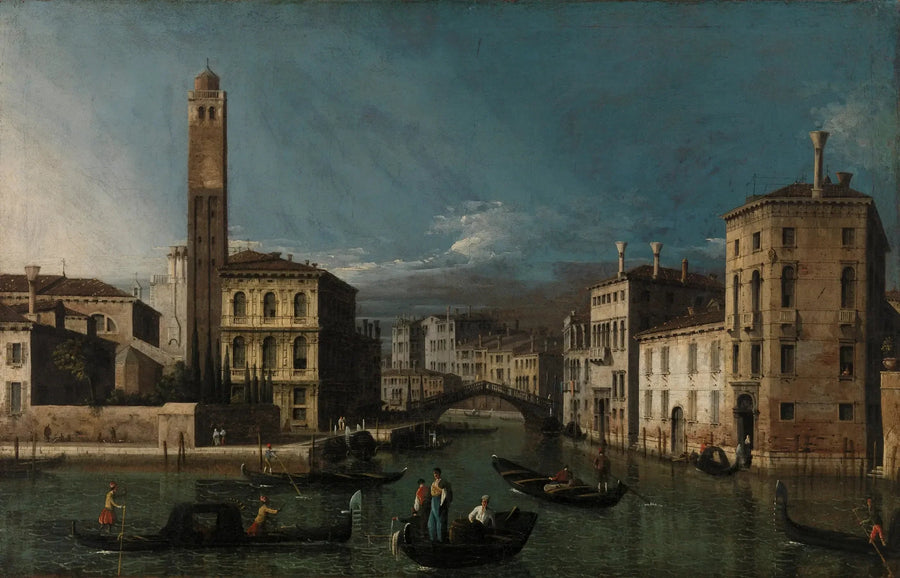 Groot Kanaal: San Geremia en de ingang van het Cannaregio - Canaletto