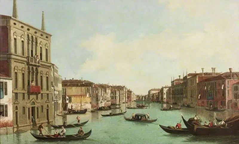 Grote Kanaal, Venetië, uitzicht naar het noordoosten vanaf het Palazzo Balbi tot aan de Rialtobrug - Canaletto

Source:
Grand Canal, Venise, vue vers le nord-est depuis le Palazzo Balbi jusqu'au pont du Rialto - Canaletto