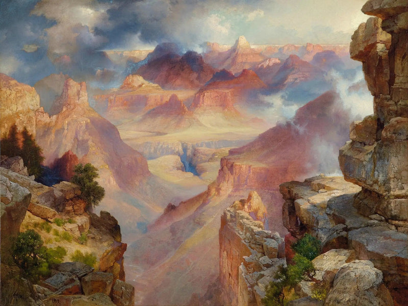 Grand Canyon van Arizona bij zonsondergang - Thomas Moran

Source:
Grand Canyon de l'Arizona au coucher du soleil - Thomas Moran