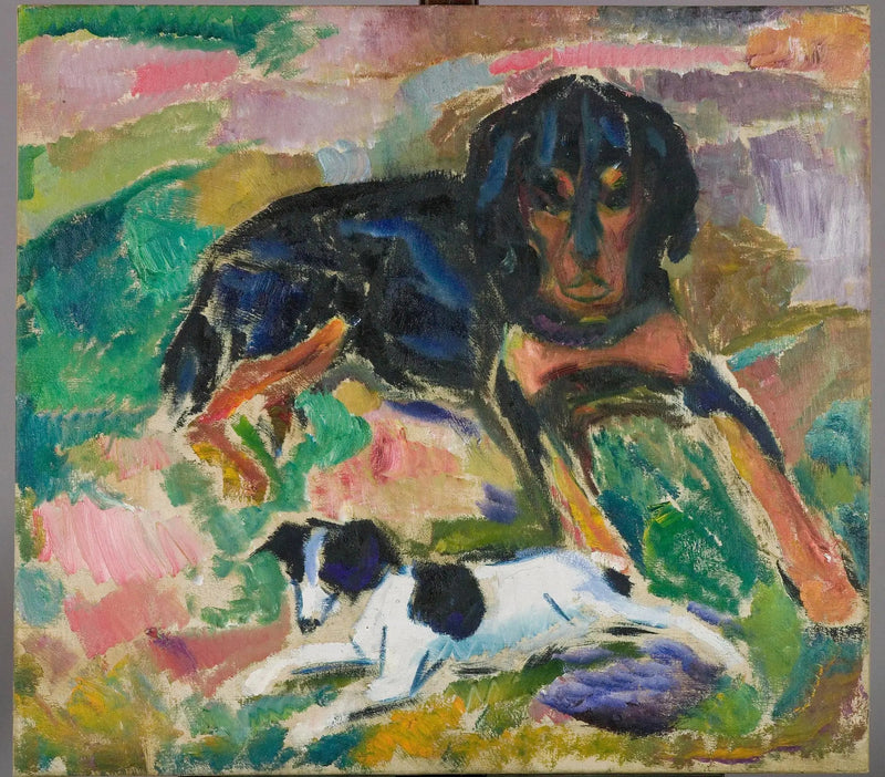 Grote en Kleine Honden - Edvard Munch