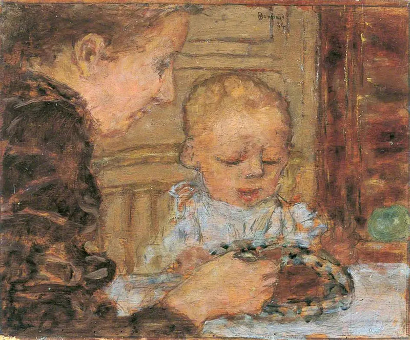 Grootmoeder en kind - Pierre Bonnard