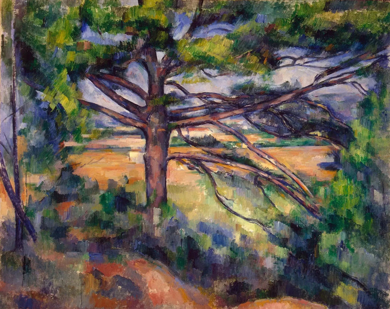 Grote den en rode aarde - Paul Cézanne