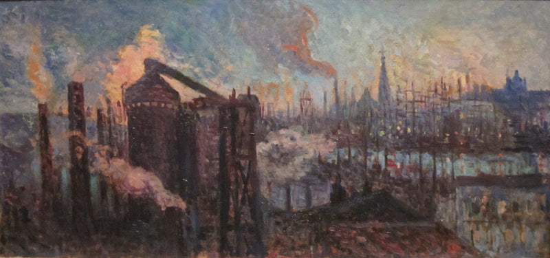 Grote industriële stad - Maximilien Luce