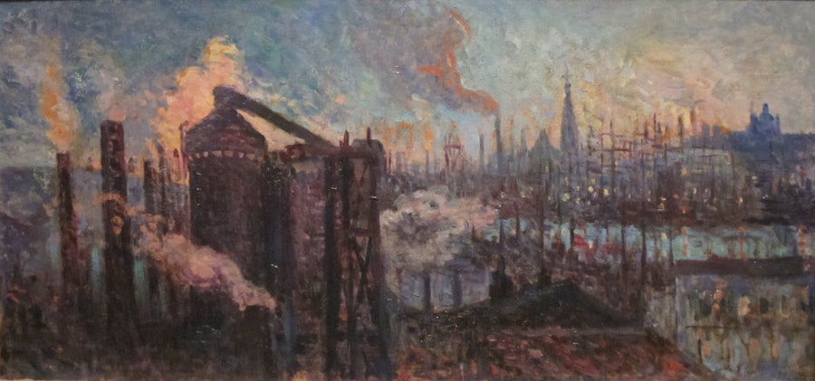 Grote industriële stad - Maximilien Luce