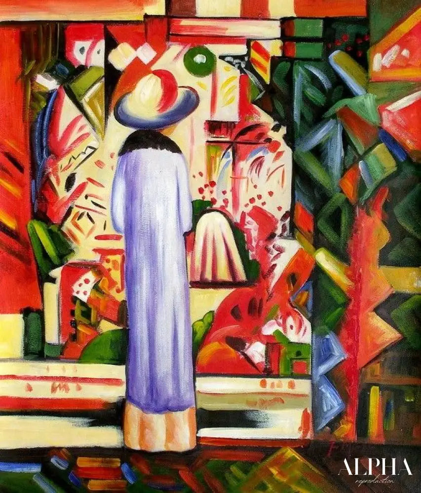 Grande vitrine lumineuse - August Macke - Reproductions de tableaux et peintures haut de gamme