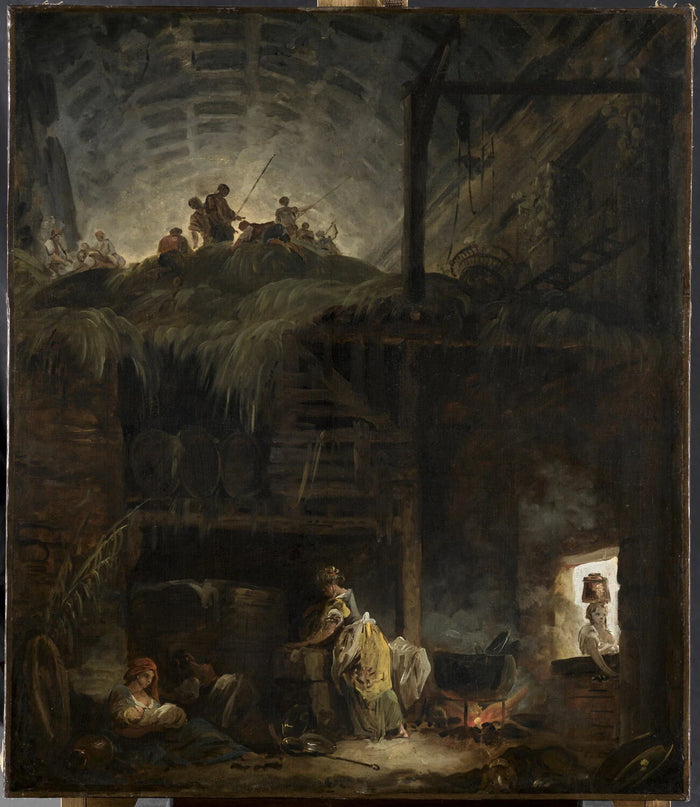 De schuur - Hubert Robert