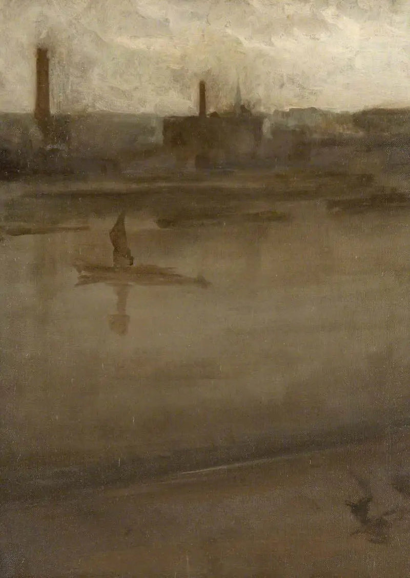 Grijs en zilver: de Theems - James Abbott McNeill Whistler