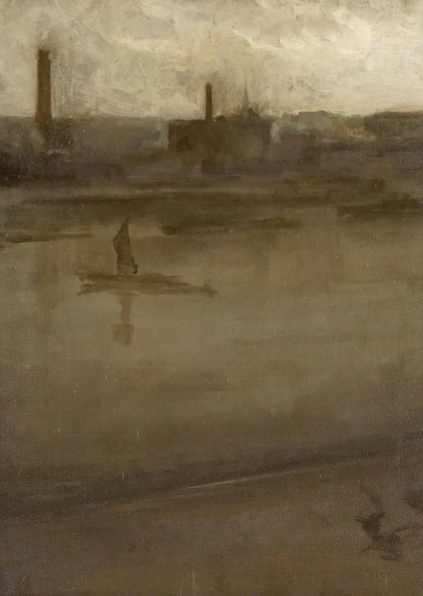 Grijs en zilver: de Theems - James Abbott McNeill Whistler