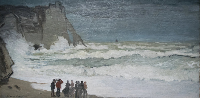 Grote zeeën in Étretat W127 - Claude Monet