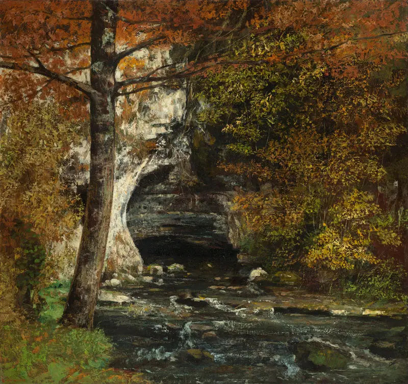 Grotten van het bos - Gustave Courbet