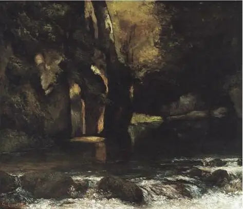 Grot van de Zwarte Put - Gustave Courbet