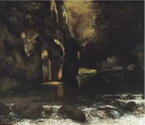 Grot van de Zwarte Put - Gustave Courbet