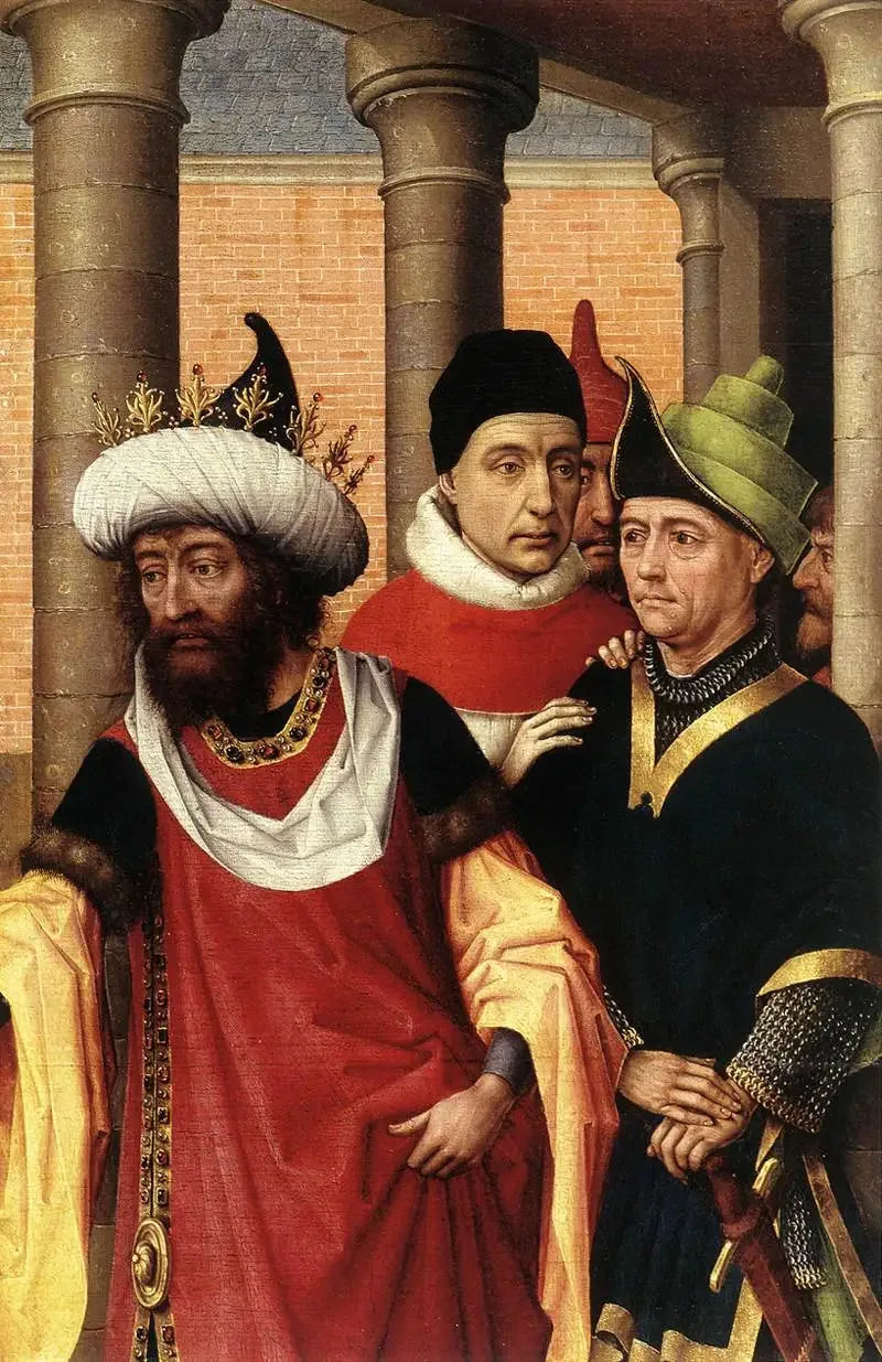 Groep mannen (fragment) - Rogier van der Weyden