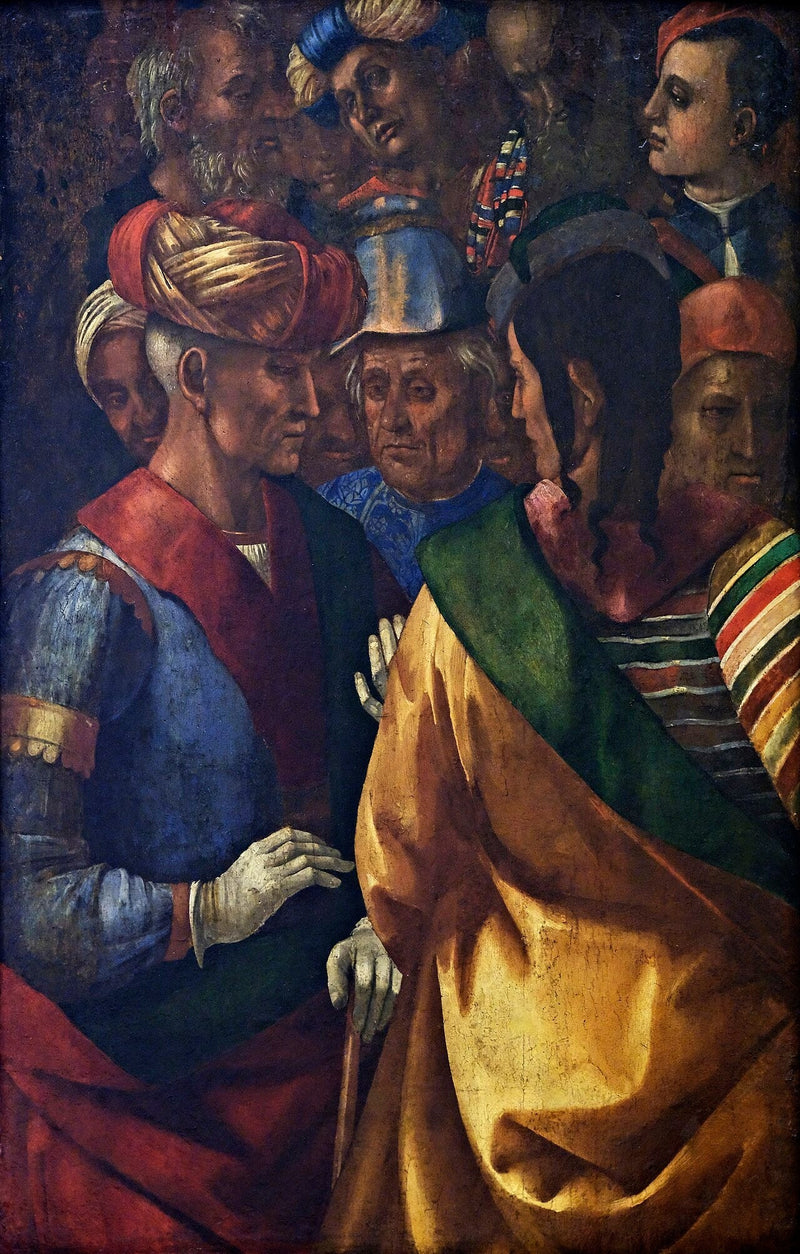 Groep van vijftien personages - Luca Signorelli