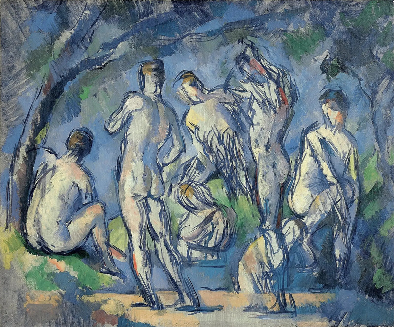 Groep van zeven baders - Paul Cézanne