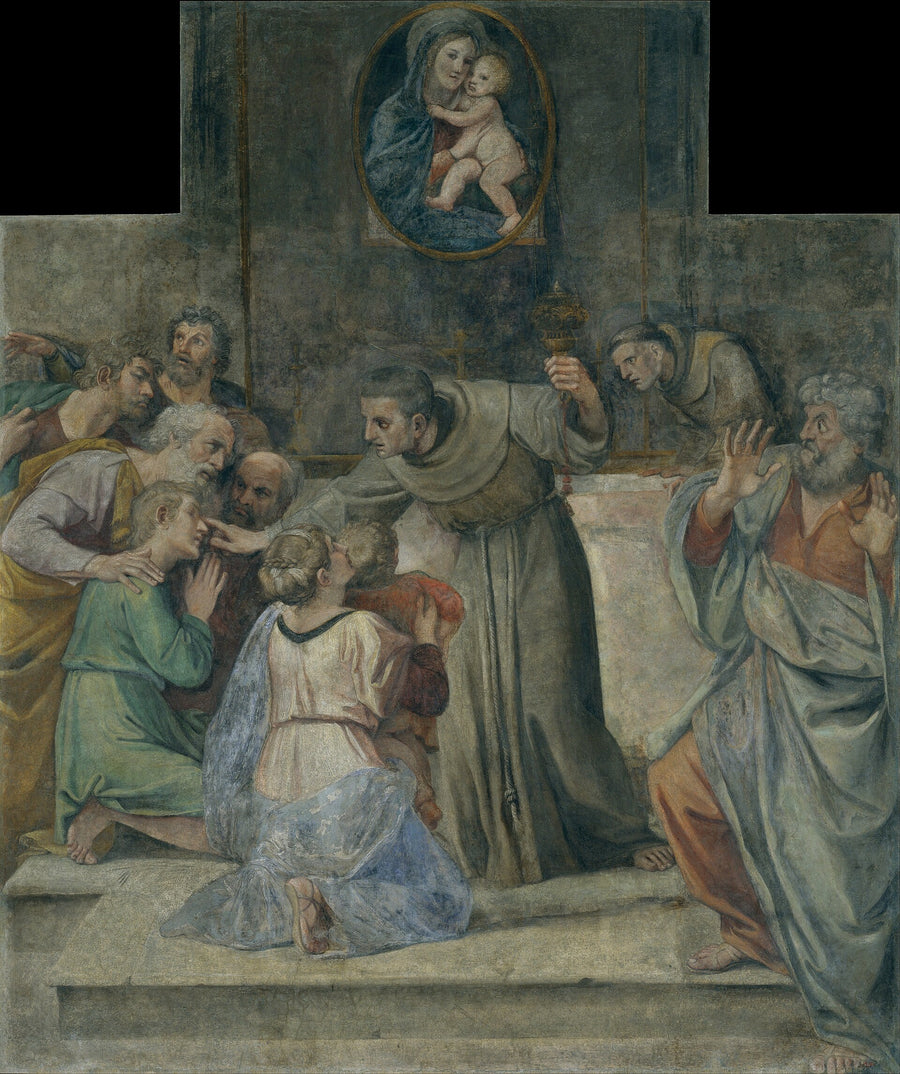 Genees de blinde bij geboorte - Annibale Carracci