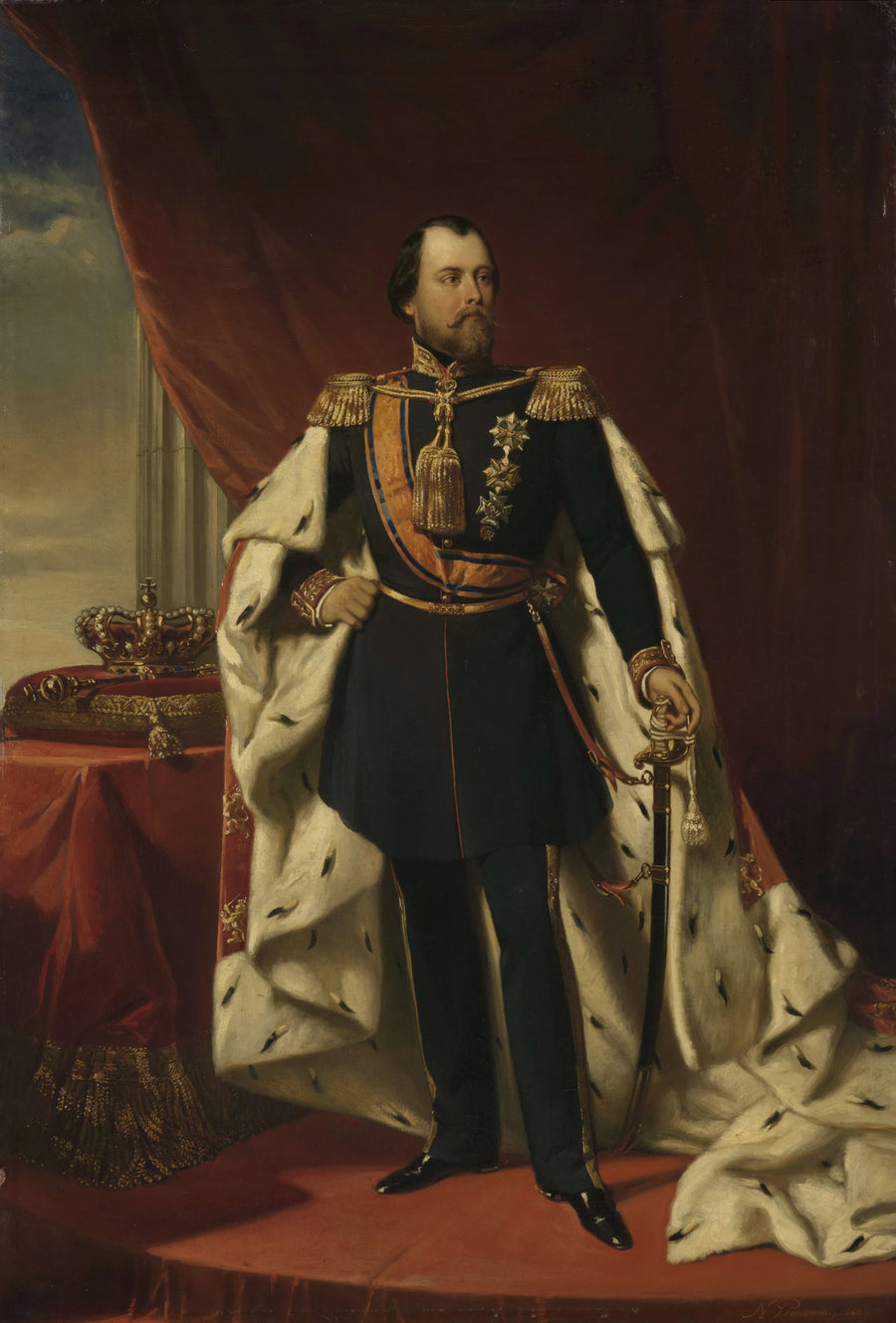 Guillaume III (1817-90), roi des Pays-Bas - Nicolaas Pieneman