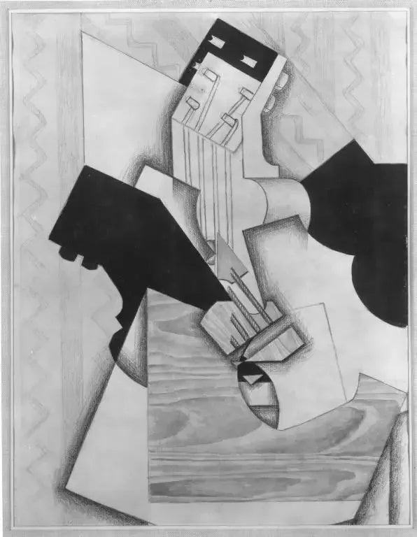 Gitaar op een tafel - Juan Gris