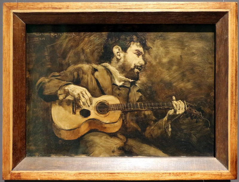 Gitarist - Portret van de Spaanse schilder Darío de Regoyos - Théophile van Rysselberghe