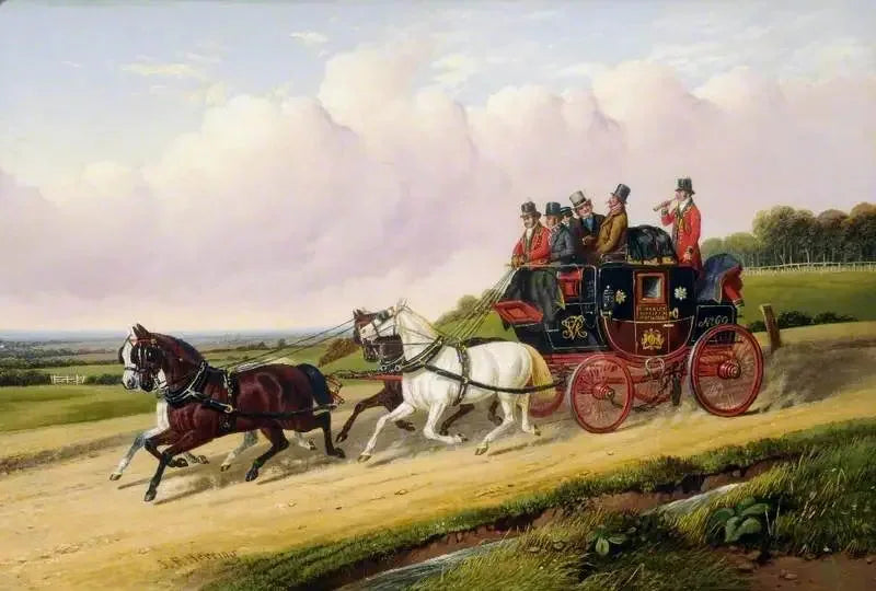 Halifax Royal Mail-koets, Doncaster, South Yorkshire - John Frederick Herring, Sr.

Source:
Halifax Royal Mail Coach, Doncaster, Yorkshire du Sud - John Frederick Herring, Sr.