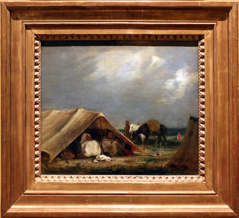 Halt van de Muilezels - Eugène Delacroix