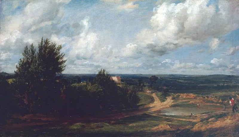 Hampstead Heath, met het huis genaamd « The Salt Box » - John Constable