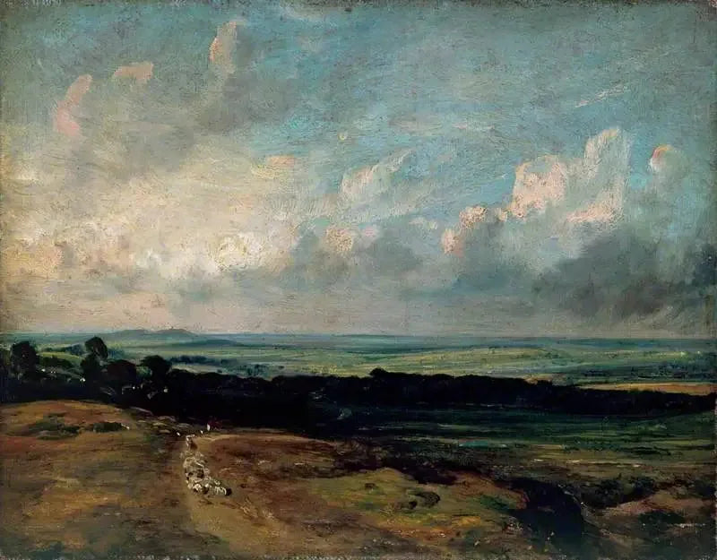 Hampstead Heath, Harrow op de achtergrond - John Constable