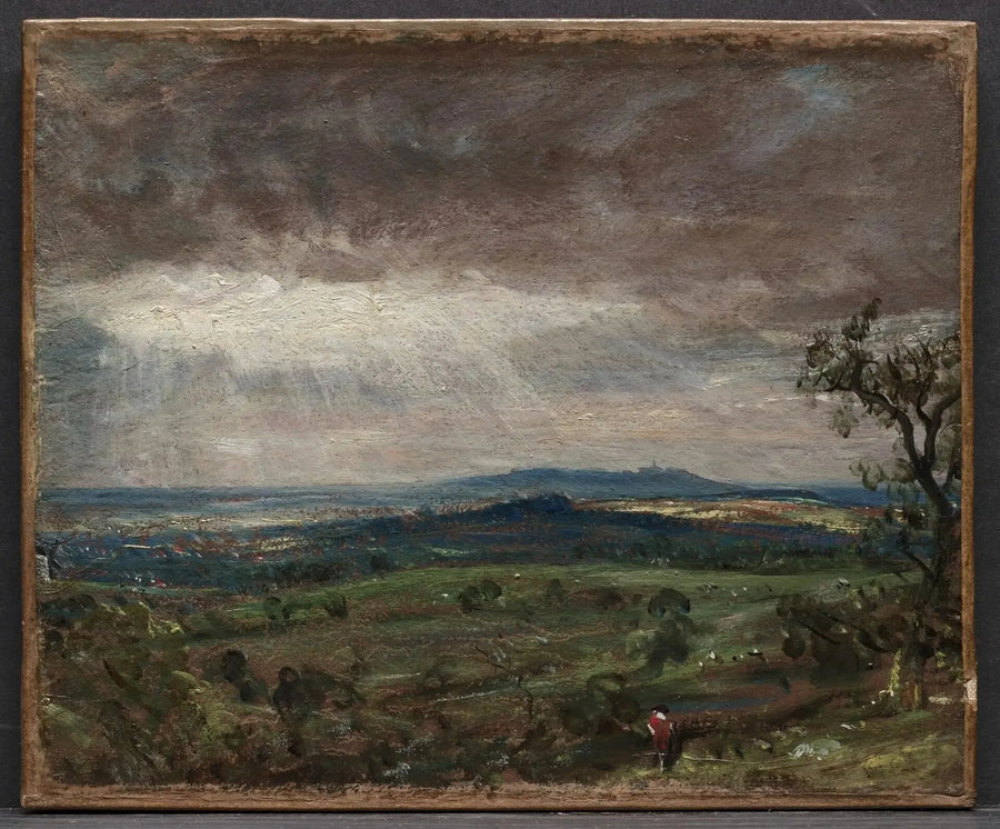 Hampstead Heath, uitzicht op Harrow - John Constable