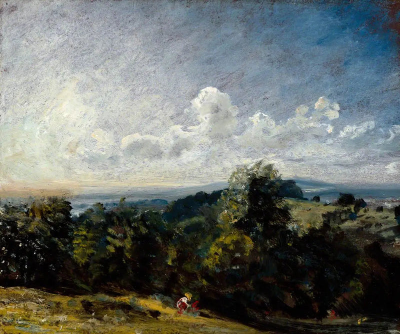 Hampstead Heath, uitzicht naar het westen richting Harrow I - John Constable