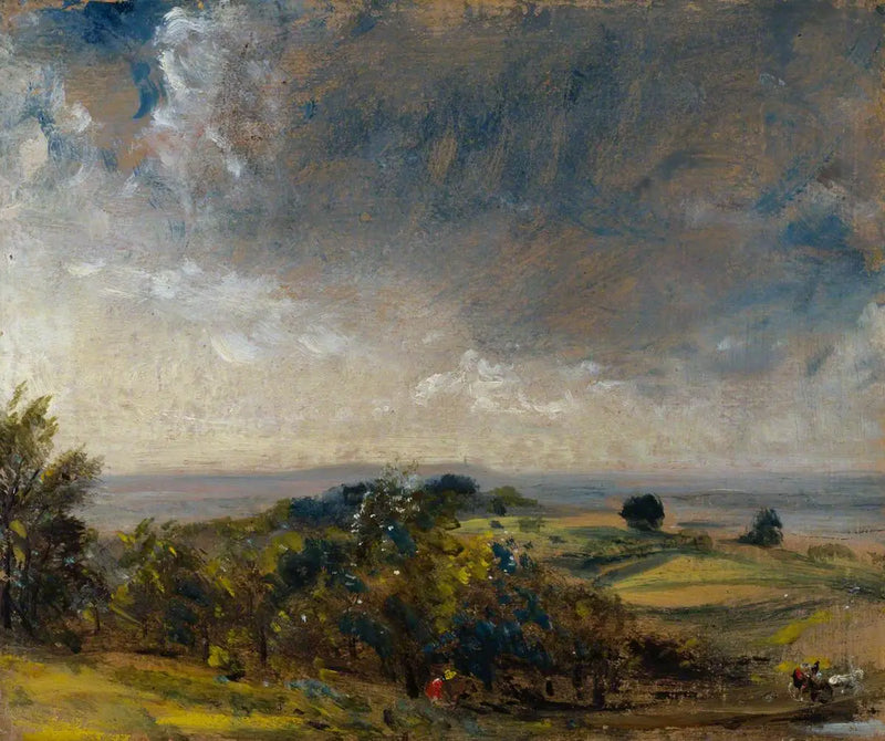 Hampstead Heath, uitzicht naar het westen richting Harrow II - John Constable
