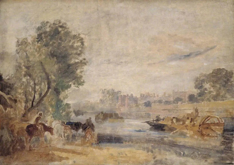 Hampton Court vanaf de Thames - J. M. W. Turner