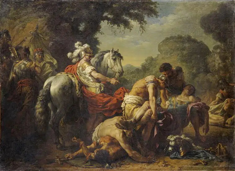 Hannibal die het lichaam van Marcellus heeft gevonden - Louis Jean François Lagrenée

Source:
Hannibal ayant retrouvé le corps de Marcellus - Louis Jean François Lagrenée