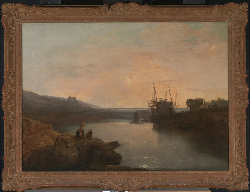 Harlech Castle, van Tygwyn Ferry, Zomeravond Schemering - J. M. W. Turner