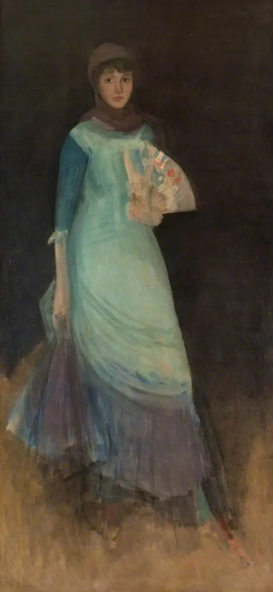 Harmonie in blauw en paars: Miss Finch - James Abbott McNeill Whistler