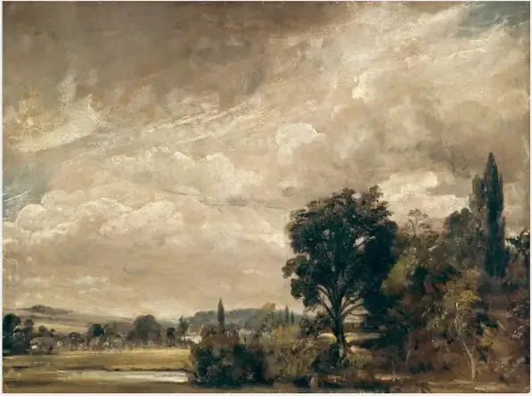 Harnham Ridge vanaf het huis van de archidiaken Fisher, Salisbury - John Constable