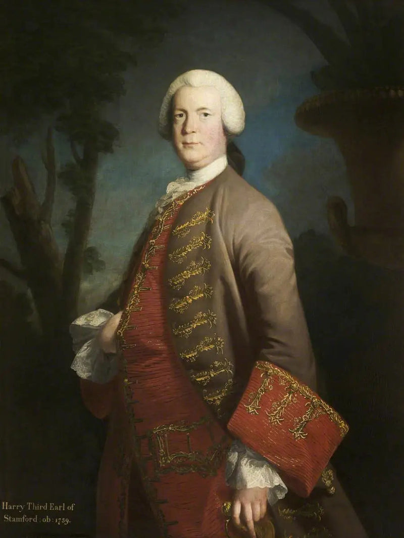 Harry Grey, 4e graaf van Stamford (1715-1768) - Joshua Reynolds

Source:
Harry Grey, 4e comte de Stamford (1715-1768) - Joshua Reynolds