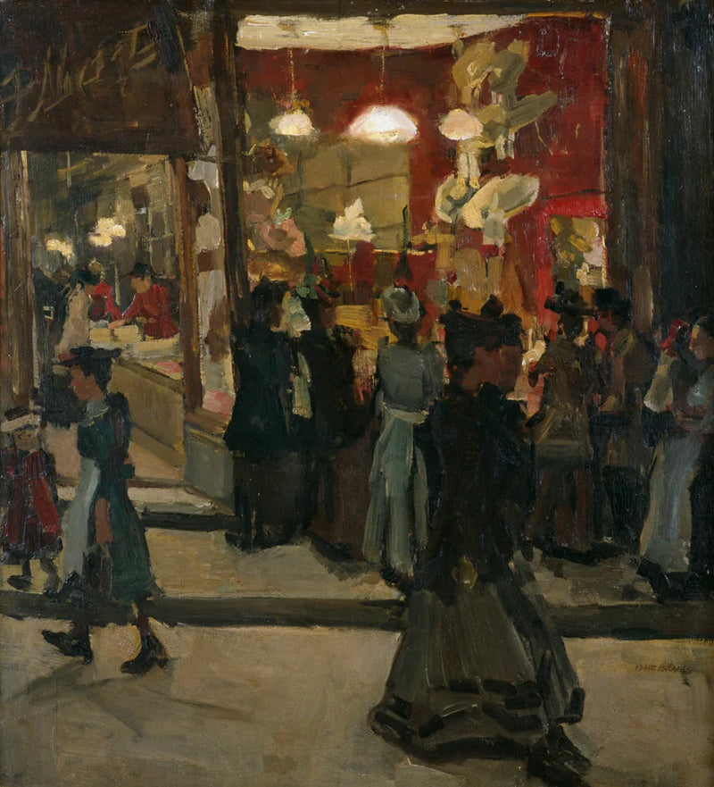 Hatterie Mars op de Nieuwendijk in Amsterdam - Isaac Israëls