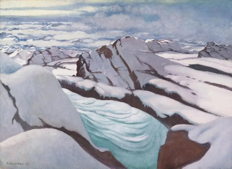 Hoge Alpen, gletsjers en besneeuwde toppen - Félix Vallotton

Source:
Hautes Alpes, glaciers et pics neigeux - Félix Vallotton