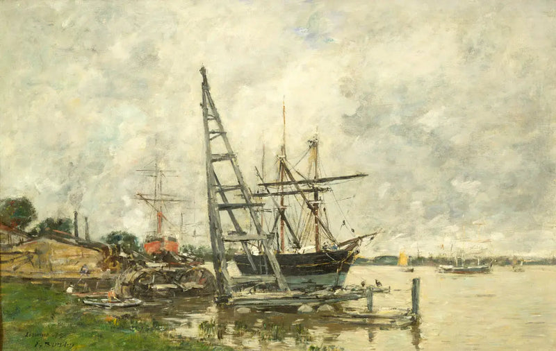 Haven van Lormont - Eugène Boudin